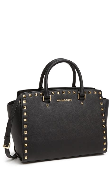 black michael kors selma large|Michael Kors selma large satchel.